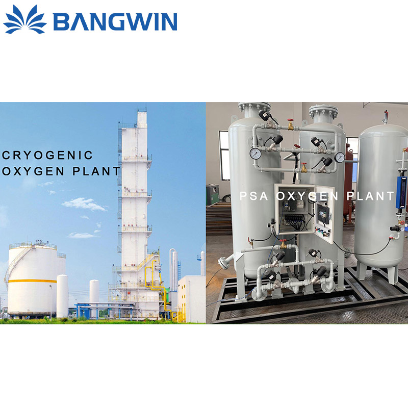 La diferencia y la aplicación del generador de oxígeno criogénico y el generador de oxígeno PSA